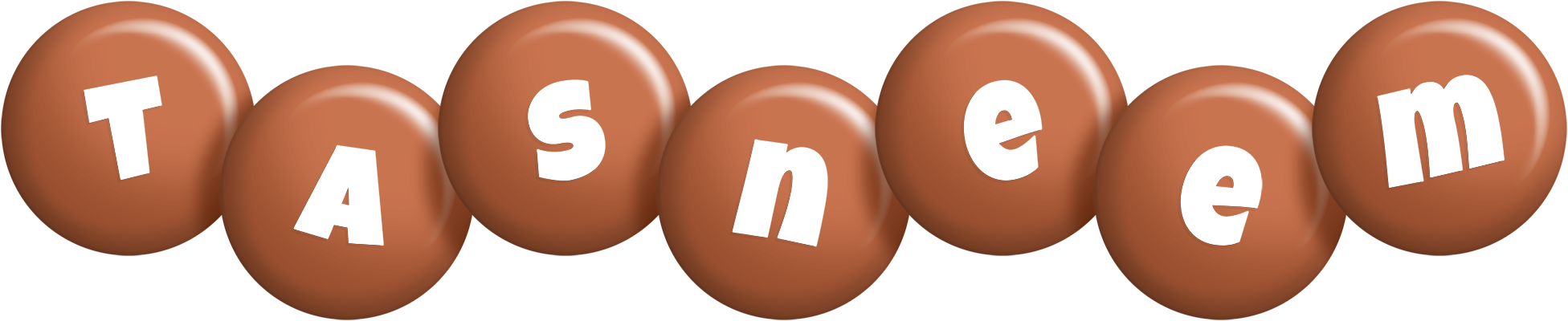Tasneem candy-brown logo
