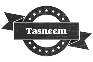 Tasneem grunge logo