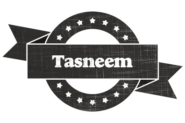 Tasneem grunge logo