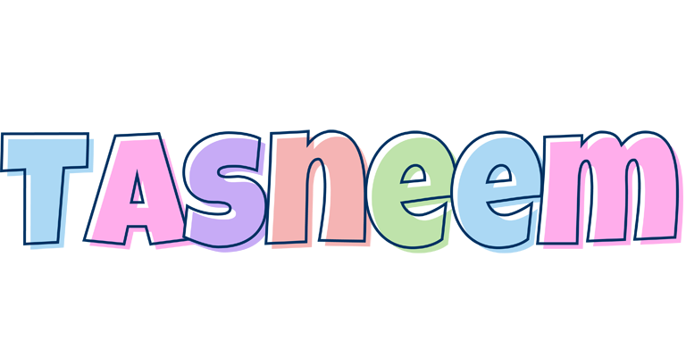 Tasneem pastel logo