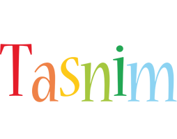 Tasnim birthday logo