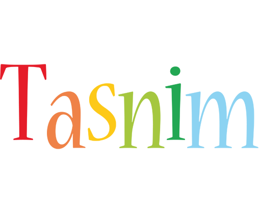 Tasnim birthday logo