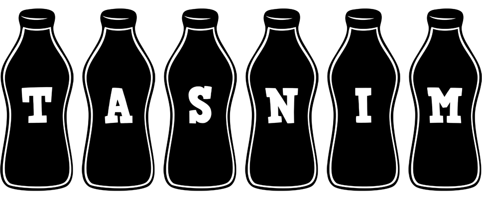 Tasnim bottle logo