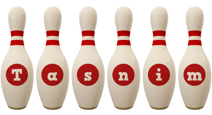 Tasnim bowling-pin logo