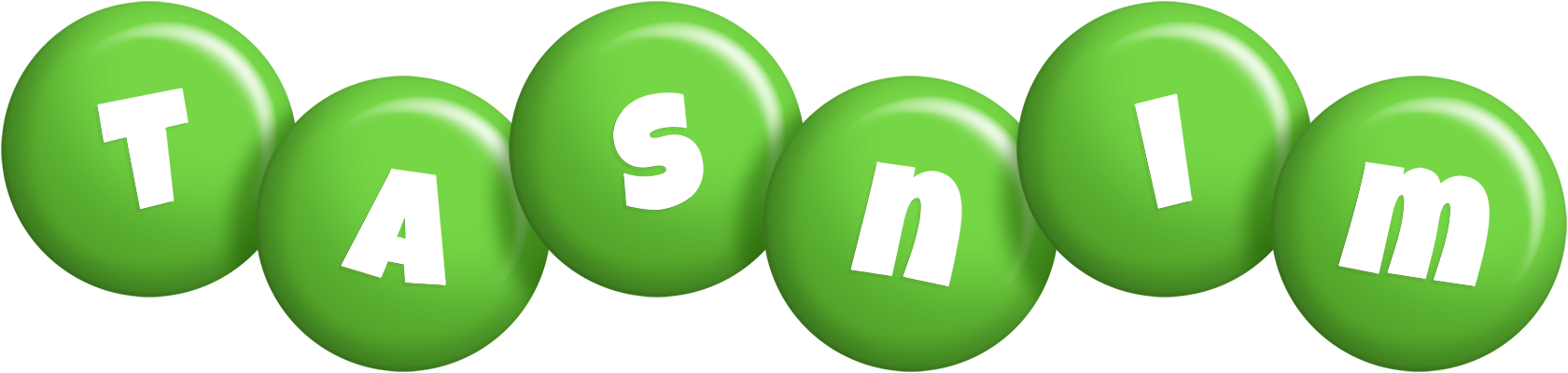 Tasnim candy-green logo