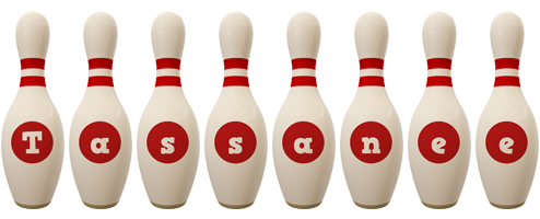 Tassanee bowling-pin logo