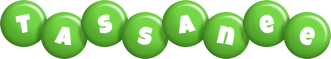 Tassanee candy-green logo