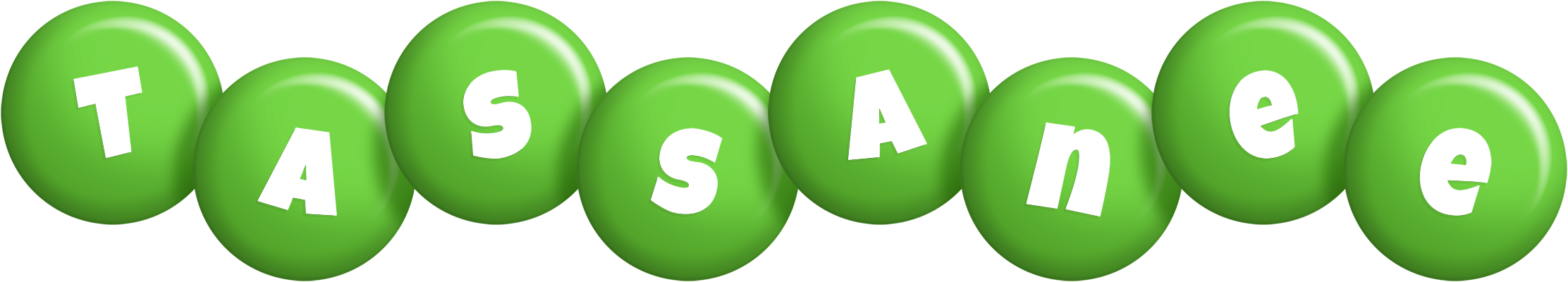 Tassanee candy-green logo