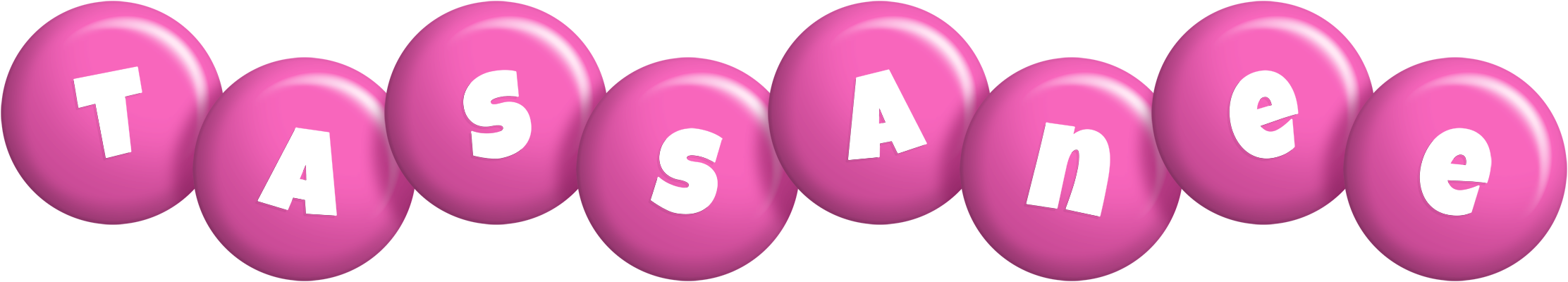 Tassanee candy-pink logo