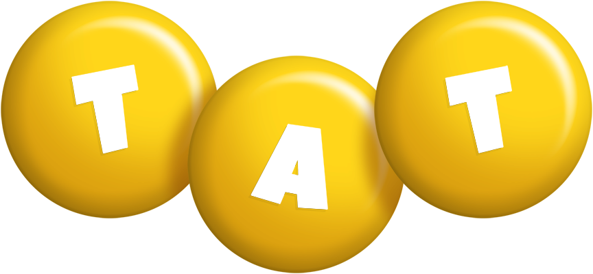 Tat candy-yellow logo