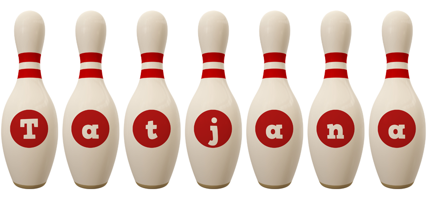 Tatjana bowling-pin logo