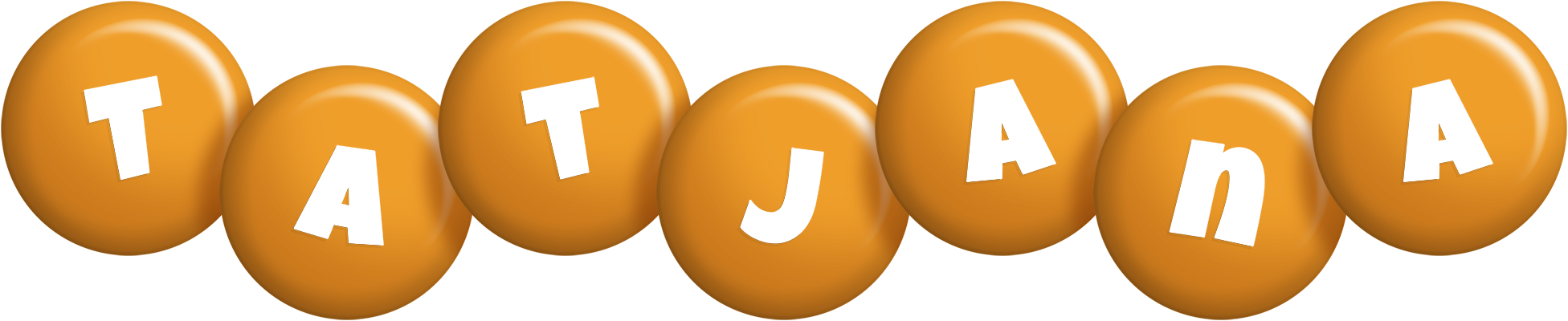 Tatjana candy-orange logo