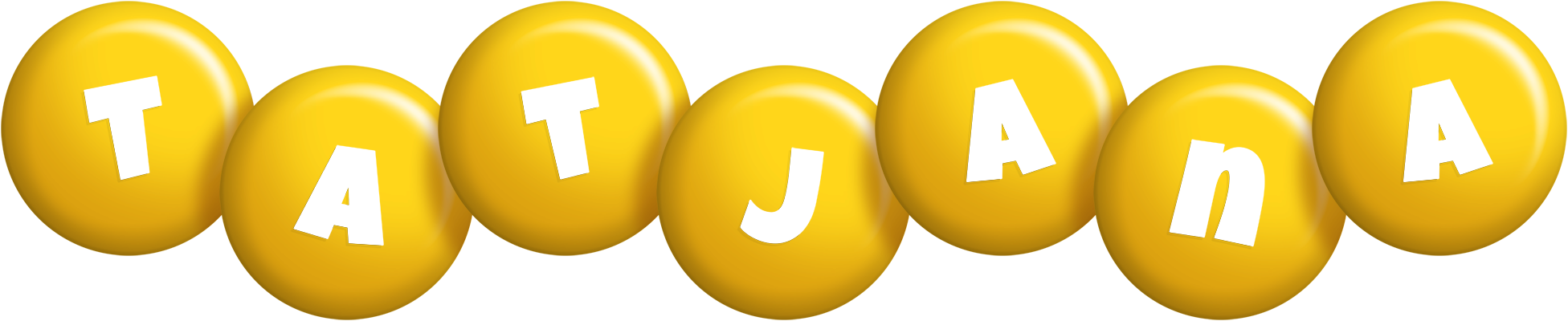 Tatjana candy-yellow logo