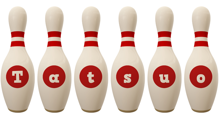 Tatsuo bowling-pin logo