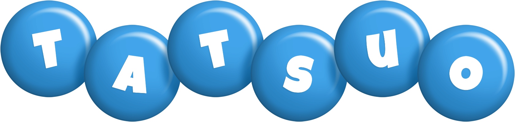 Tatsuo candy-blue logo