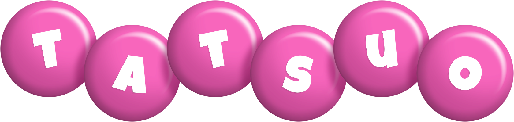 Tatsuo candy-pink logo
