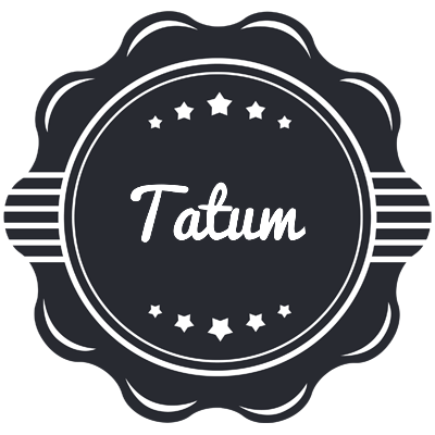 Tatum badge logo