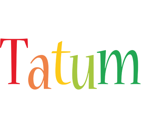 Tatum birthday logo