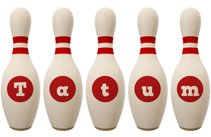 Tatum bowling-pin logo