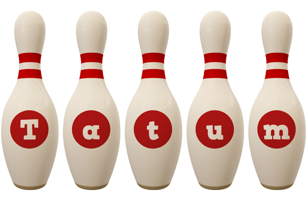 Tatum bowling-pin logo