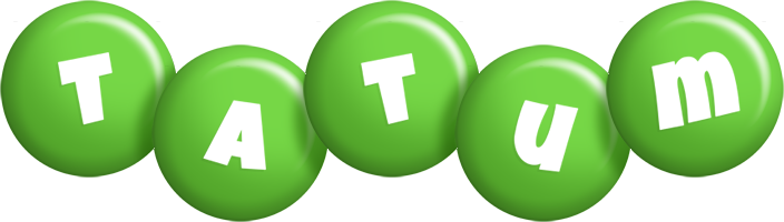 Tatum candy-green logo