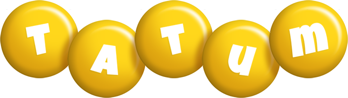 Tatum candy-yellow logo