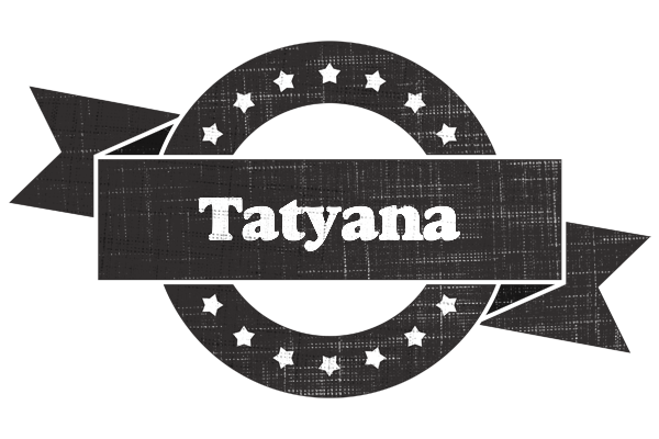 Tatyana grunge logo