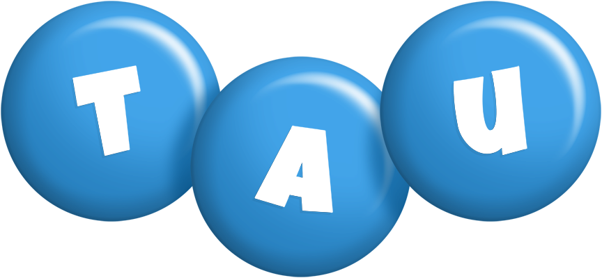Tau candy-blue logo