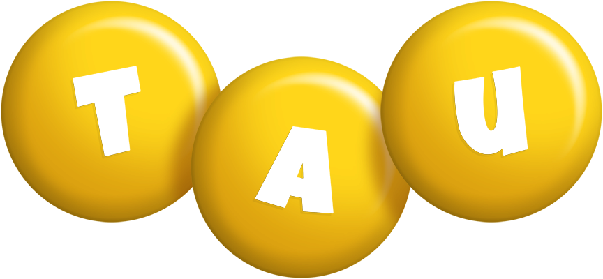 Tau candy-yellow logo