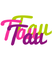 Tau flowers logo