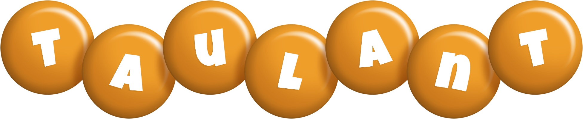 Taulant candy-orange logo