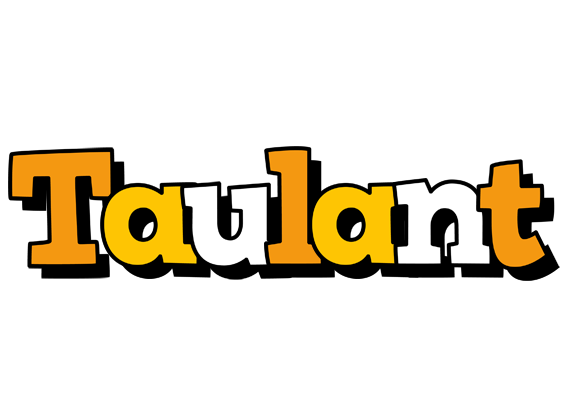 Taulant cartoon logo