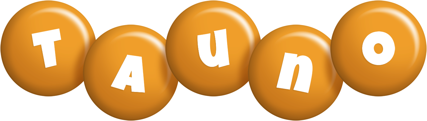 Tauno candy-orange logo