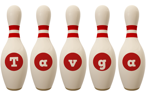 Tavga bowling-pin logo