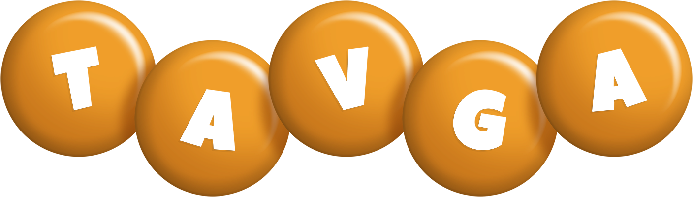 Tavga candy-orange logo