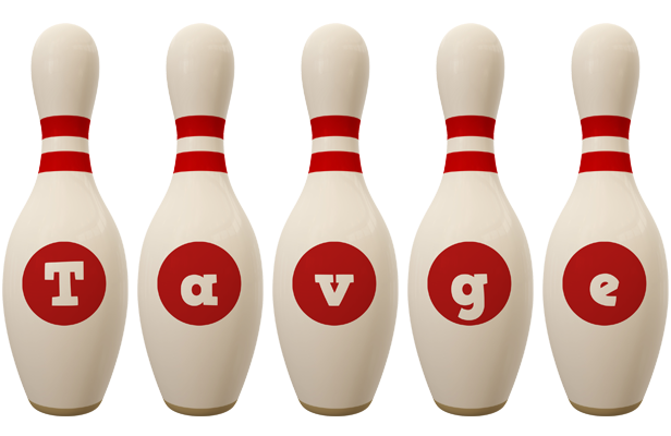 Tavge bowling-pin logo