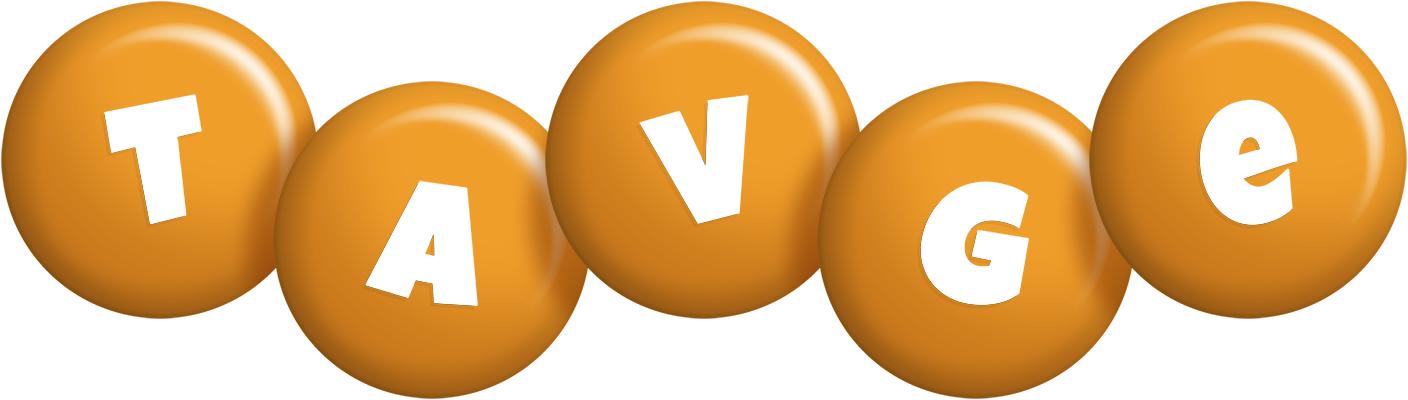 Tavge candy-orange logo