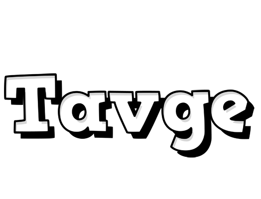 Tavge snowing logo