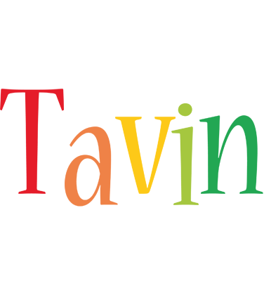 Tavin birthday logo