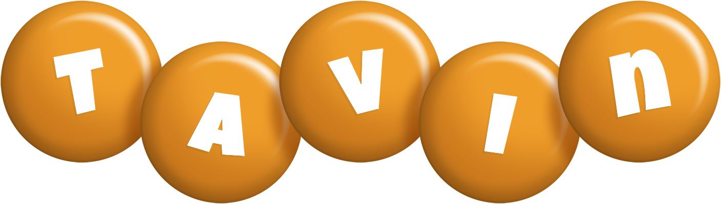 Tavin candy-orange logo
