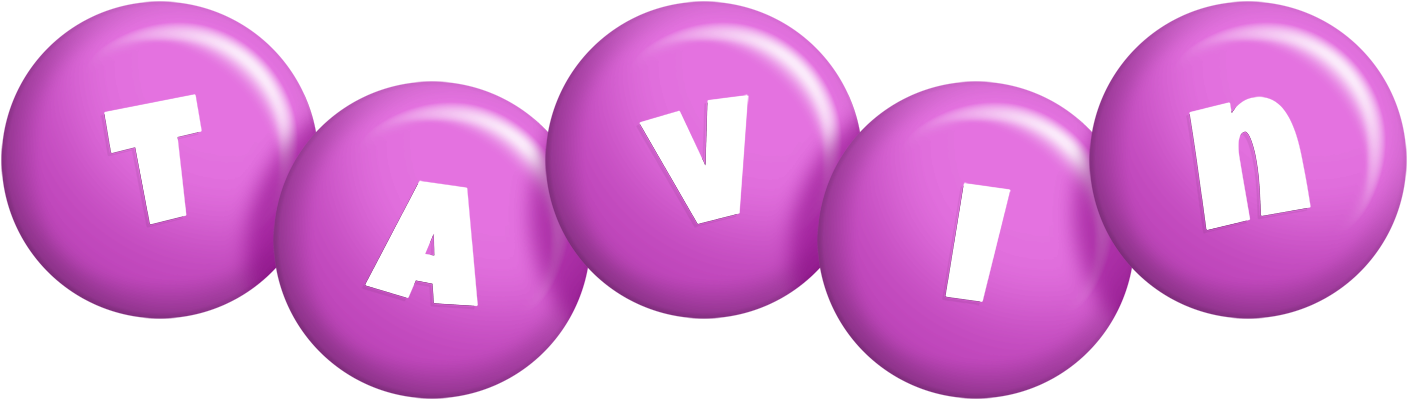 Tavin candy-purple logo