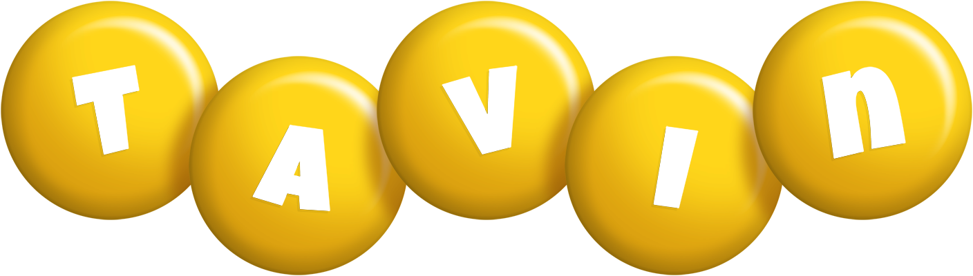Tavin candy-yellow logo
