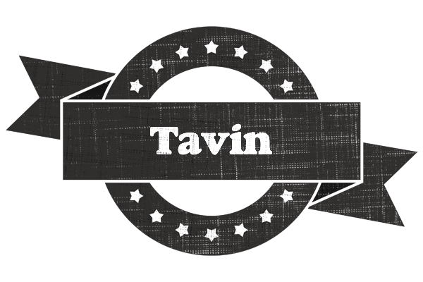 Tavin grunge logo