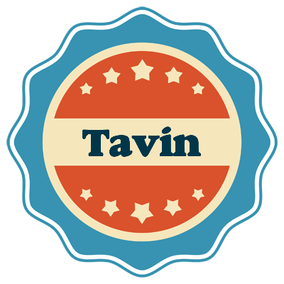 Tavin labels logo