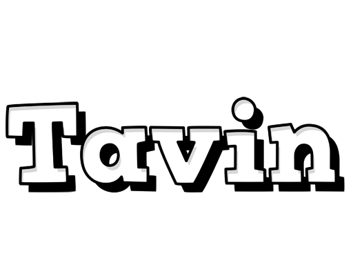 Tavin snowing logo