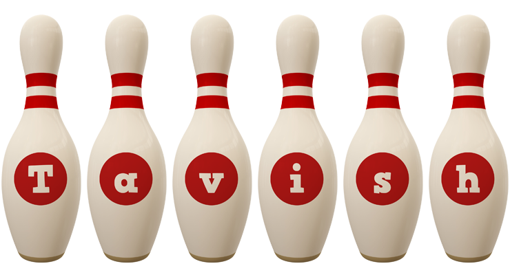Tavish bowling-pin logo