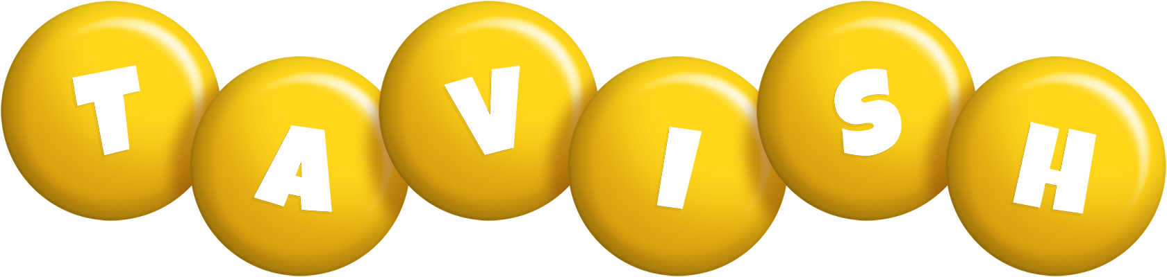 Tavish candy-yellow logo