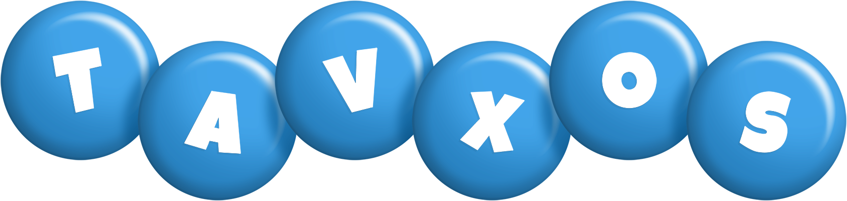 Tavxos candy-blue logo