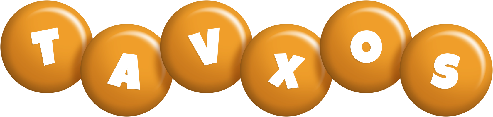 Tavxos candy-orange logo