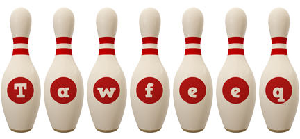 Tawfeeq bowling-pin logo